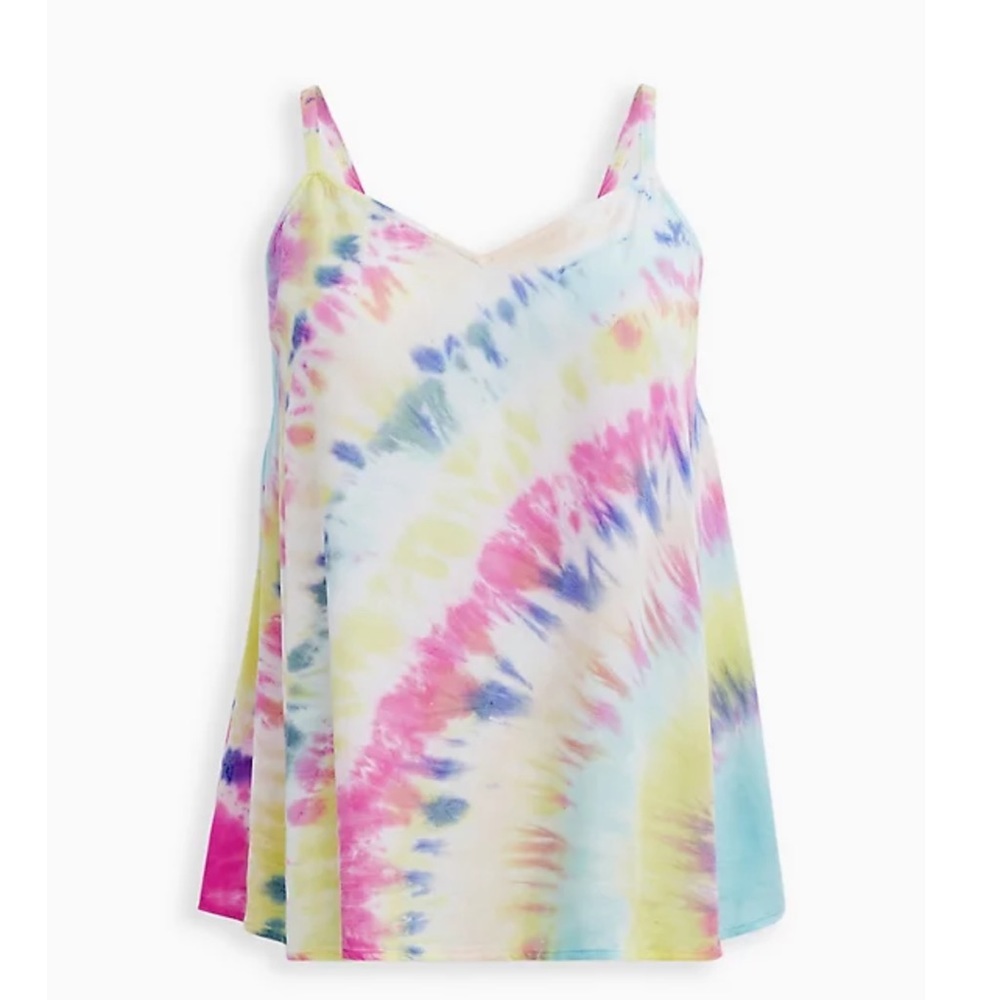 Torrid Rainbow Tie Dye Swing Cami